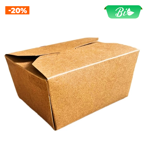 Hộp giấy KRAFT 800ml 132x104x64mm